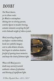 Doubt Ellen Stout Words Poems Poem A Day Poems Words