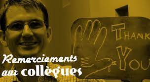 Remerciement Aux Collegues