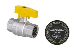 Gas ball valve with steel lever (female-female version) - Valvex