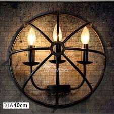 Two unique handcrafted ironwork wall sconces for candles indoor outdoor design. Wall Candle Sconce Industrial Vintage 1 3 4 5 Wall Lighting Black Metal Outdoor Horse Fist Creative