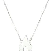 Disney Necklace Castle 18 Silver Tone Disney Necklace Disney Jewelry Disney Charms