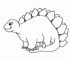 The last of dinosaurs, according to the assumption of paleontologists, have died out 65 million years ago. Simple Dinosaur Coloring Page Coloring Home