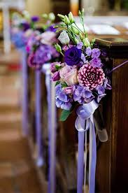 Purple Flower Chapel Wedding Ceremony Purple Wedding Flowers Purple Wedding Theme Church Wedding Flowers