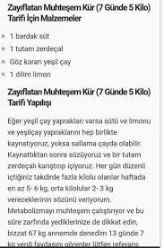 Zayiflama Icin Muhtesem Karisim Diyet Zayiflama Planlari Metabolik Diyet
