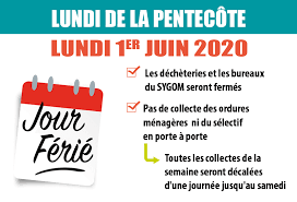 Que représente la pentecôte pour les catholiques ? Lundi De Pentecote La Collecte Des Dechets Sur Le Territoire Du Sygom Eure Est Decalee L Impartial