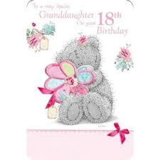 18th Birthday Greetings For Granddaughter Me To You To A Very Special Granddaughter On Your 18th Birthday Tatty Teddy Card 18th Birthday Tatty Teddy Birthday