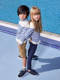 Cyrillus habille toute la famille. Armor Lux X Cyrillus Child S Sailor Stripe Top Cream Blue Stripe Boys