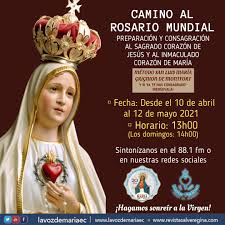 La Voz De Maria 88 1 Fm La Voz De Maria 88 1 Fm Y Mater Fatima Para El Mundo Camino Al Rosario Mundial Preparacion Y Consagracion Al Sagrado Corazon De