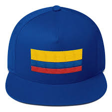It looks like a flag, horizontal bars which are unequal to each other. Colombia Tricolor Flag Flat Bill Cap Vamos Colombia Fan Shop Tri Color Tricolour Flag Flat Bill Cap