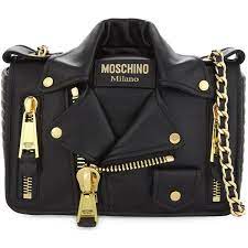 Moschino Biker Jacket Mini Leather Cross Body Bag 1 390 Liked On Polyvore Featuring Leather Handbags Crossbody Shoulder Strap Bag Leather Crossbody Purse