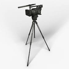 Camera On The Tripod 3d Model Ad Camera Tripod Model 3d Model Model Low Poly Models