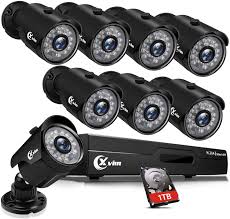 Use an extension ladder to install surveillance cameras at higher vantage points to capture better images of faces and details of getaway vehicles. Amazon Com Xvim 8ch 1080p Security Camera System Outdoor With 1tb Hard Drive Pre Install Cctv Recorder 8pcs Hd 1920tvl Outdoor Home Security Surveillance Cameras Night Vision Easy Remote Access Motion Alert