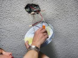 If the room has no existing fixture, this project is more difficult and entails cutting through the ceiling and installing new wiring and a switch. How To Replace A Light Fixture With A Ceiling Fan How Tos Diy