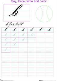 Teaching kids how to write in cursive requires lots of modelling, guided practice, and independent practice. Cursive Small Letter B Worksheet