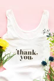 Mailing diy iron on decals. Diy Thank You Iron On Transfer For T Shirts And Gift Bags