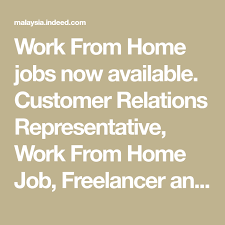 Jawatan kosong toyota capital malaysia. Work From Home Jobs Now Available Customer Relations Representative Work From Home Job Freelancer And Mor Student Jobs Work From Home Jobs Working From Home