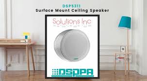The Dsp5311 Is A Surface Mount Ceiling Speaker With A 70v 100v Transformer Built In The 70v 100v Transmission Is Re Ceiling Speakers Speakers For Sale Surface