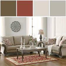Trending Color Palette For October Our Claremorris Sofa And Loveseat In Fog Sofa And Loveseat Set Living Room Sets Furniture Traditional Living Room Furniture