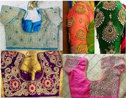 The blouse neck in maggam work designs are given special attention. Maggam Work Blouse Designs Images Latest 2019 News 30 Latest Patch Work Blouse Back And Front Neck Designs Blouses Discover The Latest Best Selling Shop Women S Shirts High Quality Blouses
