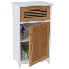 Mit einer holzstruktur aus bambus und ist schrank und regal in einem. Kommode Hwc A85 Badezimmerkommode Badschrank Bambus 71x40x31cm Weiss