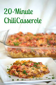 Add onion and saute until translucent. 20 Minute Chili Casserole