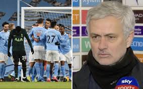 All the statistics from the man city versus tottenham match played in the premier league on feb 13, 2021, including shots on target, number of passes, tackles, cards and more. Video Mourinho Makes Excuses After City Beat Spurs