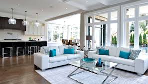 open concept kitchen and living room