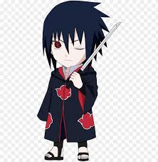 The teeth of sasuke's final susanoo form in the manga are depicted as jagged, but when animated they resemble normal teeth with elongated canines. Sasuke Chibi Sasuke Chibi Naruto Y Sasuke Naruto Sasuke Akatsuki Chibi Png Image With Transparent Background Toppng