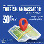 Brookings Tourism Ambassador Certification