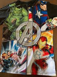 new kids boys Marvel advenger t shirt- size 8 | eBay