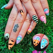 Pastel nails, pretty nail art, spring inspired manicures. Kawaii Klaws Refill With Super Cute Pastel Halloween Facebook