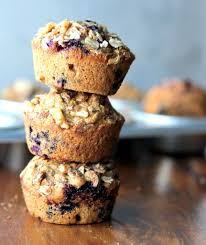 Oatmeal Blueberry Applesauce Muffins With Walnut Oat Streusel Recette Muffin Banane Avoine