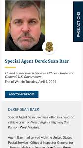 Special Agent Derek Sean Baer #derekseanbaer #specialagent #uspostalin...