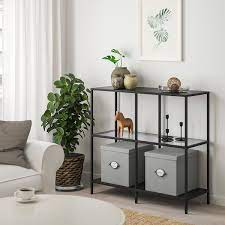 This ability to customize your design is perfect for may ikea hackers. Vittsjo Shelf Unit Black Brown Glass 39 3 8x36 5 8 Ikea