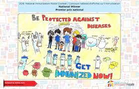 While we can't provide you with your usual weekend jam packed with competitions. National Immunization Poster Contest Immunizecanada