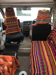 Related:van seat cover set van front seat covers ford van seat covers bucket seat covers 3 row seat seat covers for car suv van auto solid black full set for auto full set (fits: Seat Covers And Bench Blanket For My Camper Van Seat Covers Blanket Crochet