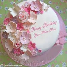Stylish Birthday Cake Images For Girls Design Stylish Birthday Cake For Girls Name Maker Cakes With Name Generator 8th Birthday Cake Birthday Cake Writing Birthday Cake Write Name