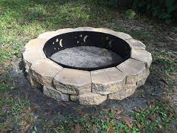 How to build a firepit with castlewall block : My 75 Diy Fire Pit Howchoo