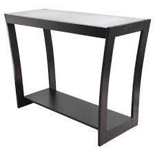 Amazon Com Winsome Radius Console Hall Table With Frosted Glass And Curved Legs Home Kitchen Hall Table Hall Console Table Winsome Wood