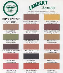 concrete color chart