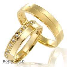 Joined Golden Wedding Rings For Couple Tcr14296 Couple Rings Gold Couple Rings Gold Rings