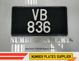 Last 4 digit mobile number. 5x21 Car License Plate Jpj Standard Car Number Plate Lazada