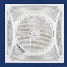 These fans expel air upwards through the ceiling and can be exhausted into the roof cavity or ducted to be exhausted to the outside. 15 36cm Windsquare Office Ceiling Fan White Westinghouse 72060