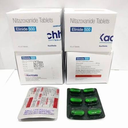 Elinide 500 Tablet at ₹ 150/stripe | Nitazoxanide Tablets in Nagpur | ID: 2853472951548