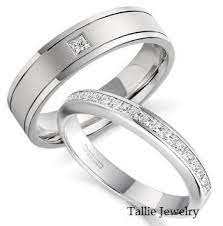 Platinum His Hers Wedding Bands Matching Wedding Rings Platinum Diamond Eternity Wedding Bands Platinum Diamond Wedding Rings In 2020 Wedding Rings Sets His And Hers Wedding Rings For Women Wedding