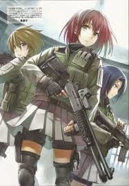 Anime girls with guns part 417. Gun And Girls Illustrated