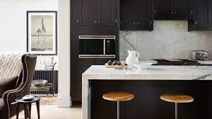 Calacatta gold 1x4 herringbone mosaic a classic italian polished white marble accented by soft grey and gold veining, calacatta gold is a highly desired luxurious stone. 16 Grey Kitchen Ideas The Best Grey Kitchen Designs And Pictures Homes Gardens
