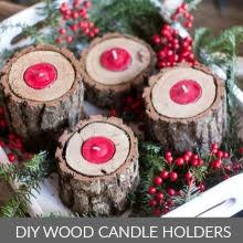 Candle wooden scandi diy you'll love wooden candle to decorate your home for the holidays. Rustic Wood Candle Holders Holiday Inspiration Hoosier Homemade