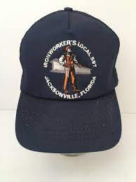 Vintage Ironworkers Hat Cap Embroidered Logo Local 597 Jacksonville Fl Snapback Unbranded Baseballcap Jacksonville Fl Jacksonville Cap