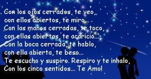 I Love You With All Five Senses Spanish Love Poems Love Poems For Him Poems For Him
